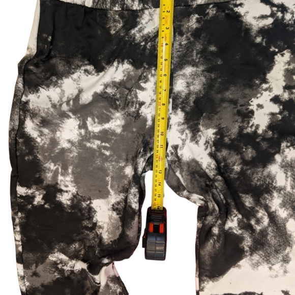 NWOT Zella Nordstrom's Black Tie Dye Cotton Blend Fleece Sweatpants Size XXL - Picture 4 of 9
